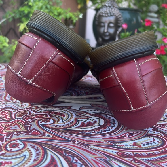 🏴󠁧󠁢󠁥󠁮󠁧󠁿 Vintage Dr. Martens MIE Red 7 Eye Casual Oxfords UK 5 - Picture 15 of 17